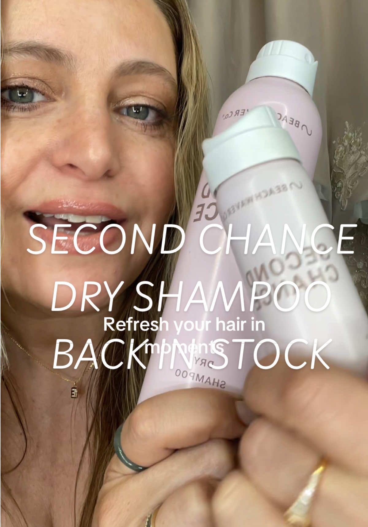 TikTok post by @authenticallyabbey for Beachwaver. Caption reads: [...] #tiktokshopcreatorpicks @TheBeachwaver So....