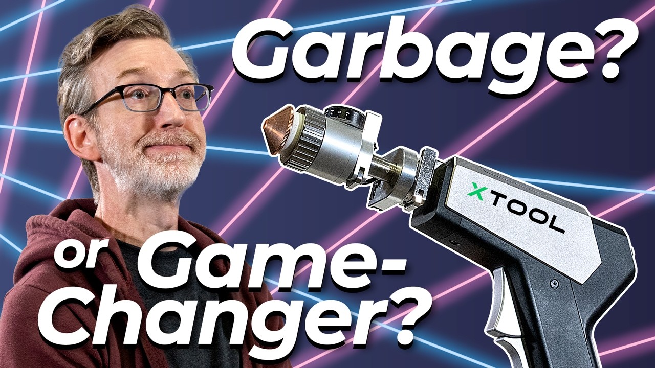 YouTube post by @WesleyTreat for xTool. Caption reads: Lasers Will Replace All Your Tools!.