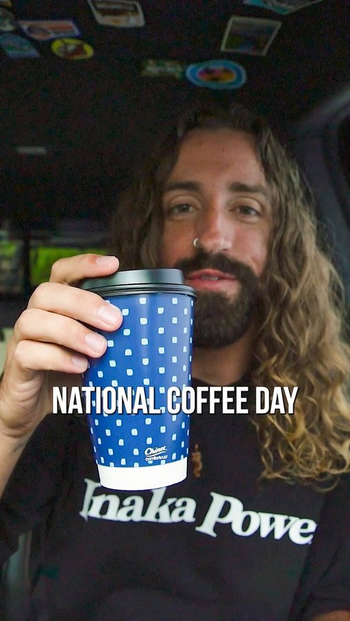 Instagram post by @themacrobarista for Chinet. Caption reads: Pumpkin Caramel Latte
~~~~~Approximate....