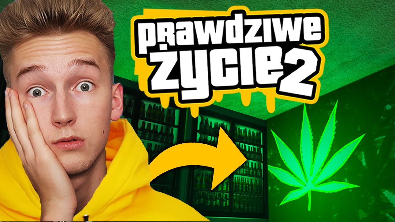 YouTube post by @KaluchYT for Diablo Chairs. Caption reads: GTA V PRAWDZIWE ŻYCIE #89 NIELEGALNY BIZNES! 🍀.