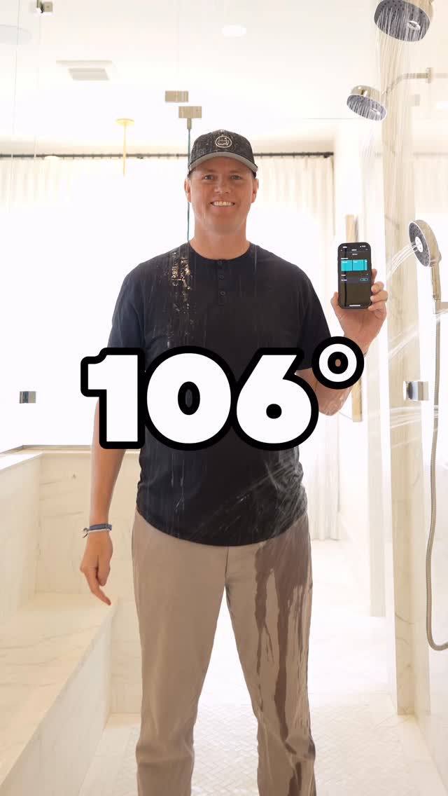 Instagram post by @whatsinside for KOHLER. Caption reads: [...] you’ve used while showering? With my @kohler....