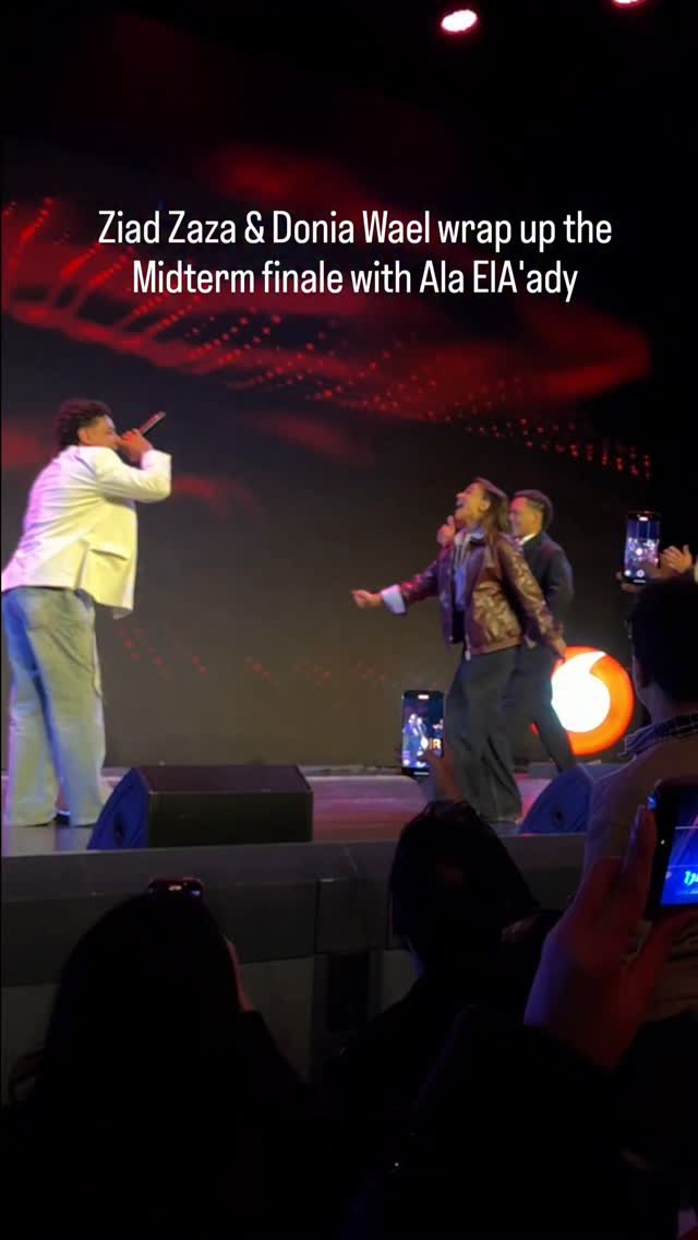 Instagram post by @comagazine_ for Vodafone. Caption reads: [...] celebrate the Midterm finale Powered by....