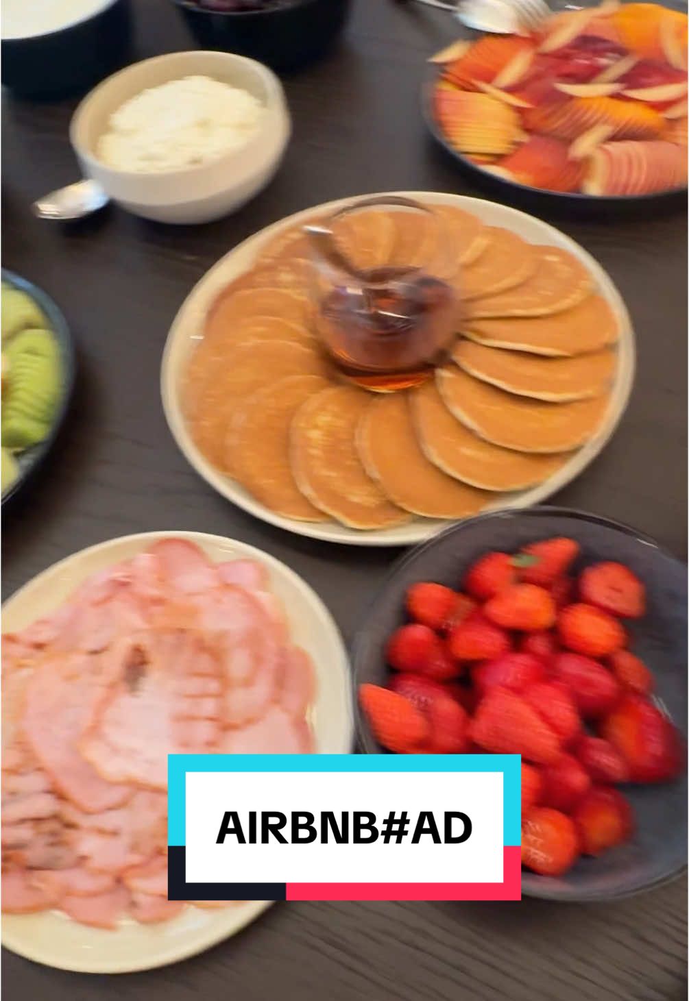 TikTok post by @wisdm8 for Airbnb. Caption reads: @airbnb #airbnbpartner .