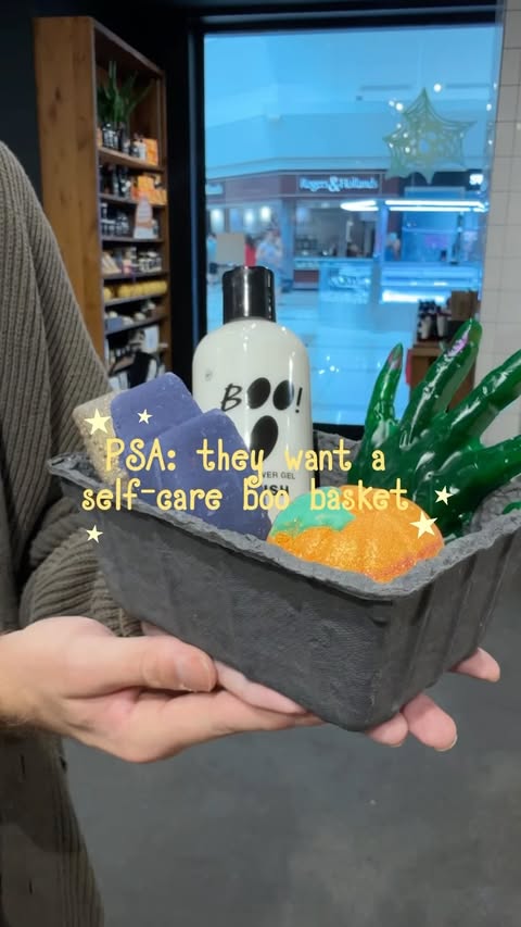 Instagram post by @timothyxscott for LUSH. Caption reads: [...] your sign to make them a boo basket from....