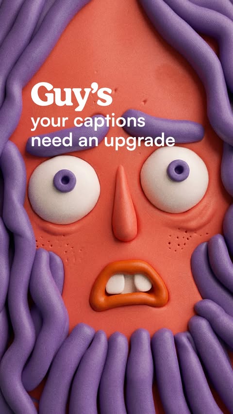 Instagram post by @ohneis652 for invideo. Caption reads: [...] algorithmic feed. Dynamic Captions on....