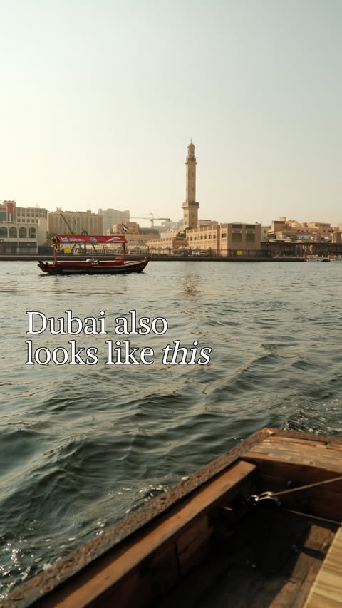 Instagram post by @thechaosdiaries for Visit Dubai. Caption reads: ad 🇦🇪 Dubai looks like this… but it also looks....