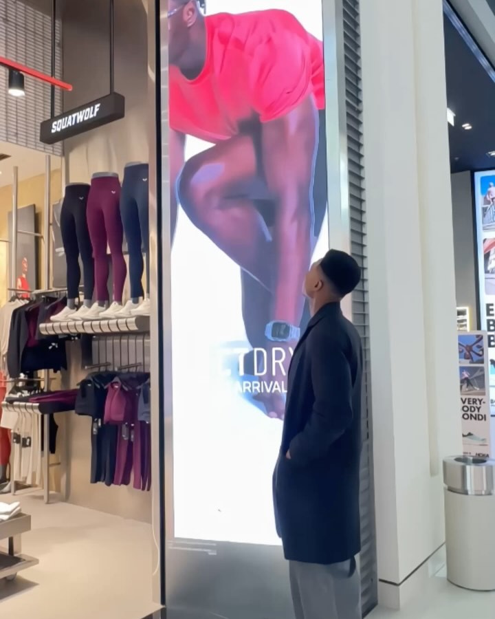 Instagram post by @king_mattheyu for SQUATWOLF. Caption reads: New campaign for @squatwolf 🤍✨
@thedubaimall....