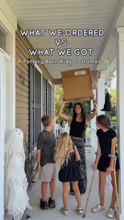 Instagram post by @amazingabigailgrace for Pottery Barn Kids. Caption reads: What we ordered vs. What we got: @PotteryBarnKids....