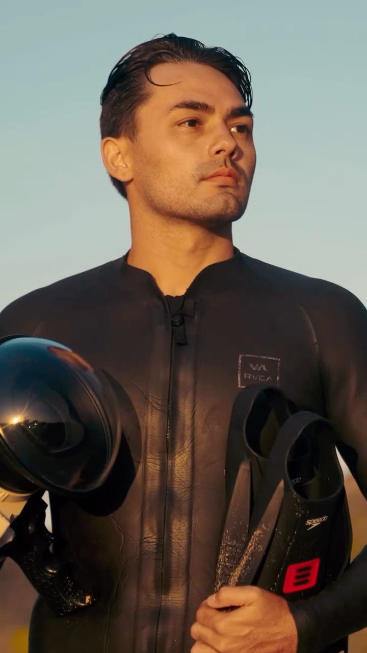 Instagram post by @kammerankeola for Speedo USA. Caption reads: “You never know what’s going to happen when you’re....