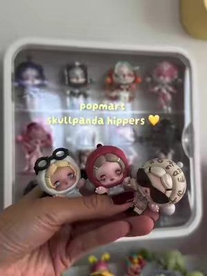 TikTok post by @yukelae for POP MART US SHOP. Caption reads: [...] #hippers @POP MART US LOCAL SHOP @POP MART....