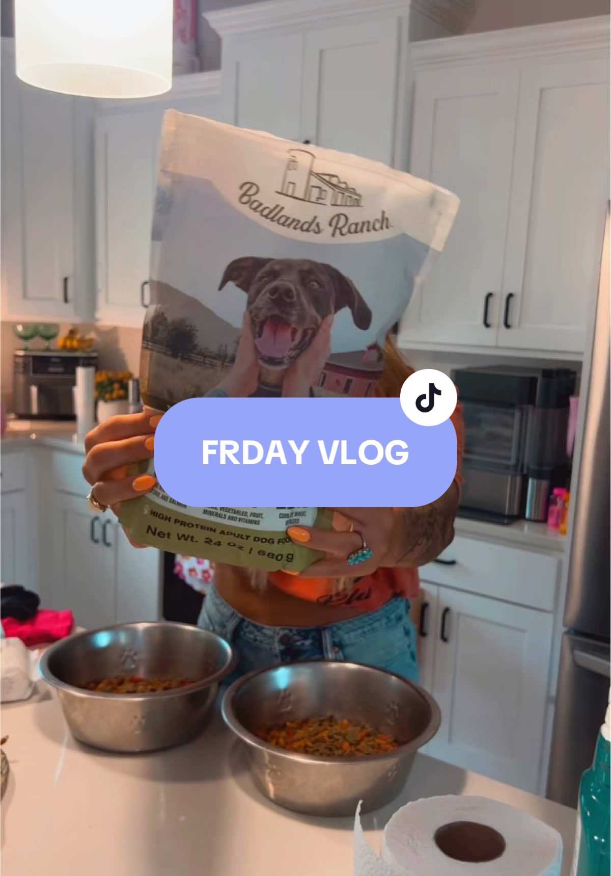 TikTok post by @alyssanburk97 for Badlands Ranch. Caption reads: [...] a bit 🥰 #vlog #fridayvlog #momvlog....