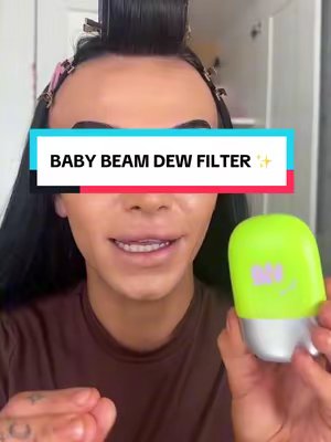TikTok post by @glambyprez3 for glow hub. Caption reads: @Glow Hub the baby beam dew filter ✨✨✨✨ #glow....