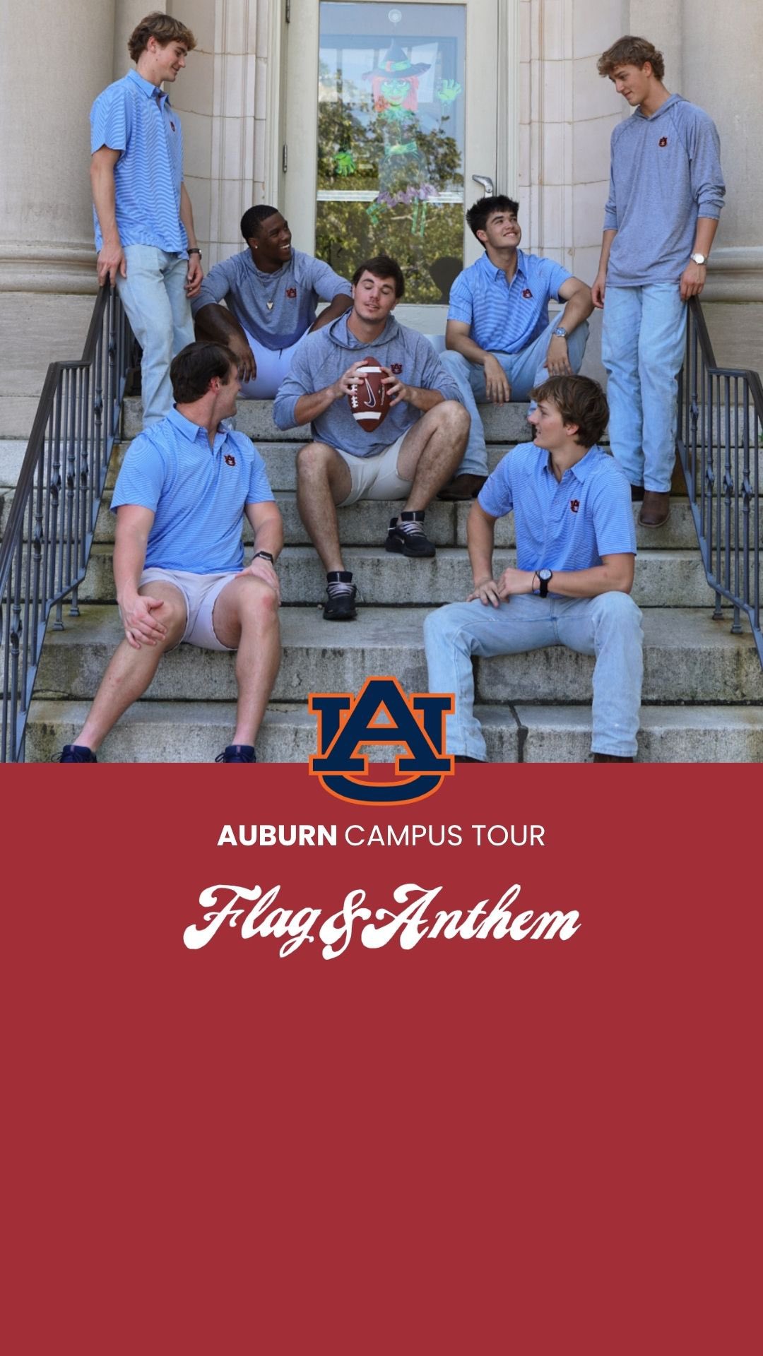 Instagram post by @paulyt123 for Flag & Anthem. Caption reads: Saturdays on The Plains never miss. Appreciate....
