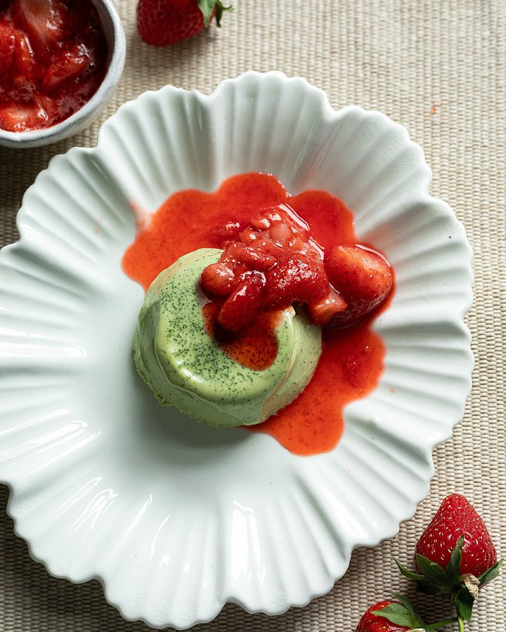 Instagram post by @into.trends for Natvia. Caption reads: Save this recipe and elevate your matcha....