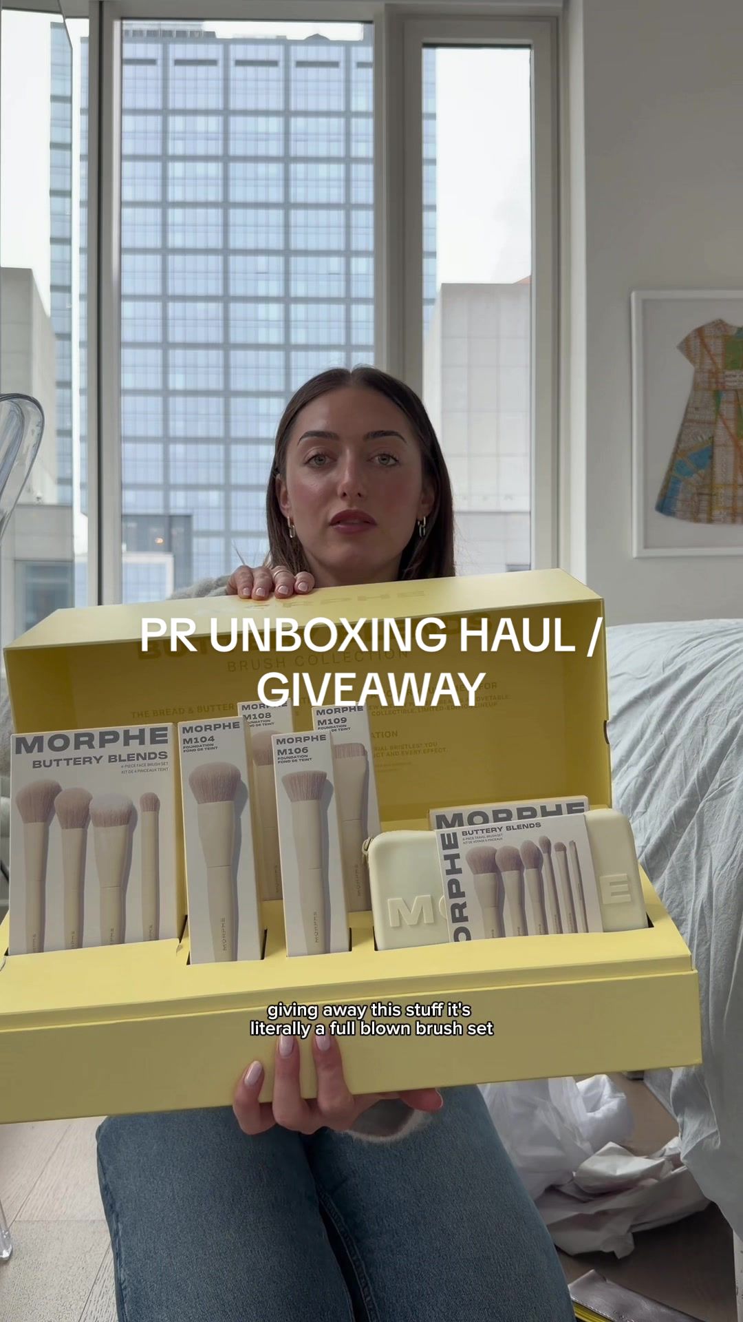 TikTok post by @briedelia for MAELYSCOSMETICS. Caption reads: grateful so i’m doing a giveaway 🤍 comment and....