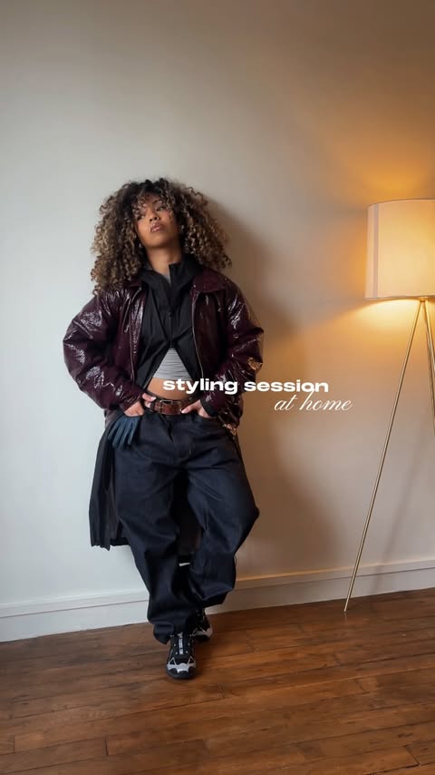 Instagram post by @samirahnr for Foot Locker. Caption reads: playing with textures & colors around the....
