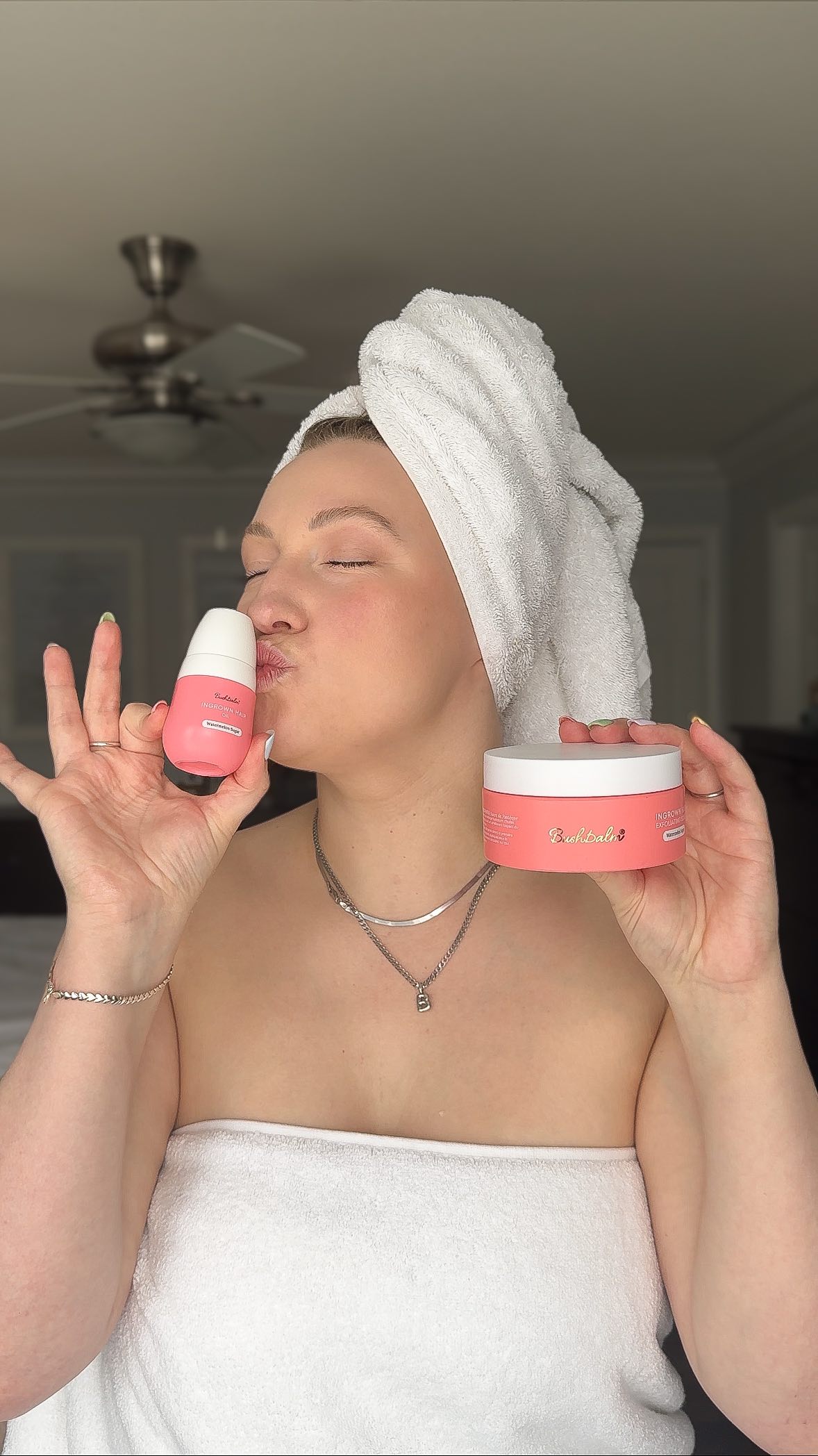 Instagram post by @breanneallarie for Bushbalm. Caption reads: Friends don’t keep secrets. 🤫 

@bushbalm is my....