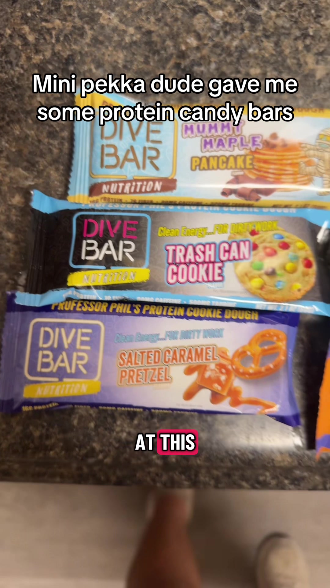 TikTok post by @dante.harney for Dive Bar Nutrition. Caption reads: Lowkey the mini pekka was onto something with....