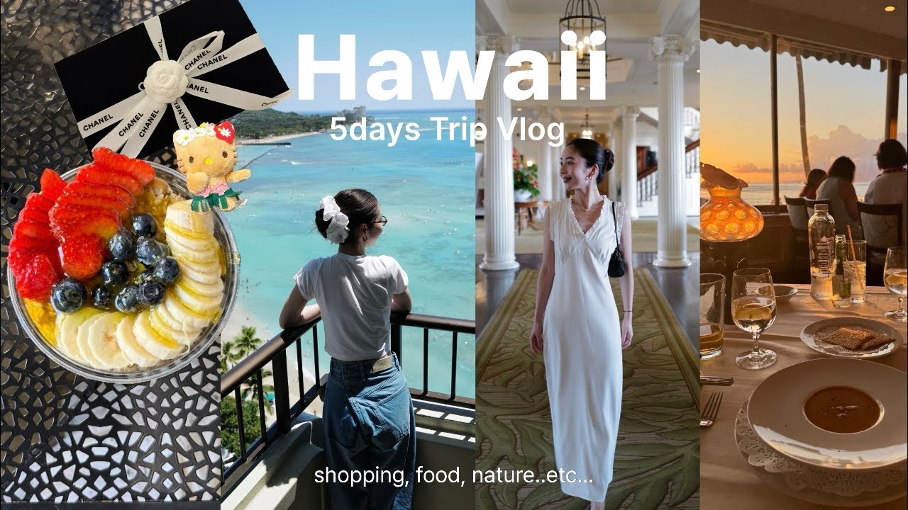YouTube post by @d515yuki for MAGNIFF. Caption reads: [Hawaii Vlog] 5 nights and 7 days trip to Hawaii....
