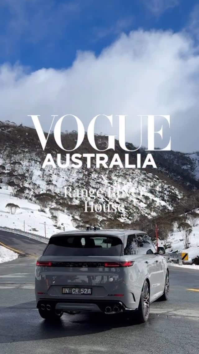 Instagram post by @vogueaustralia for Land Rover. Caption reads: Come behind the scenes of @rangerover House x....