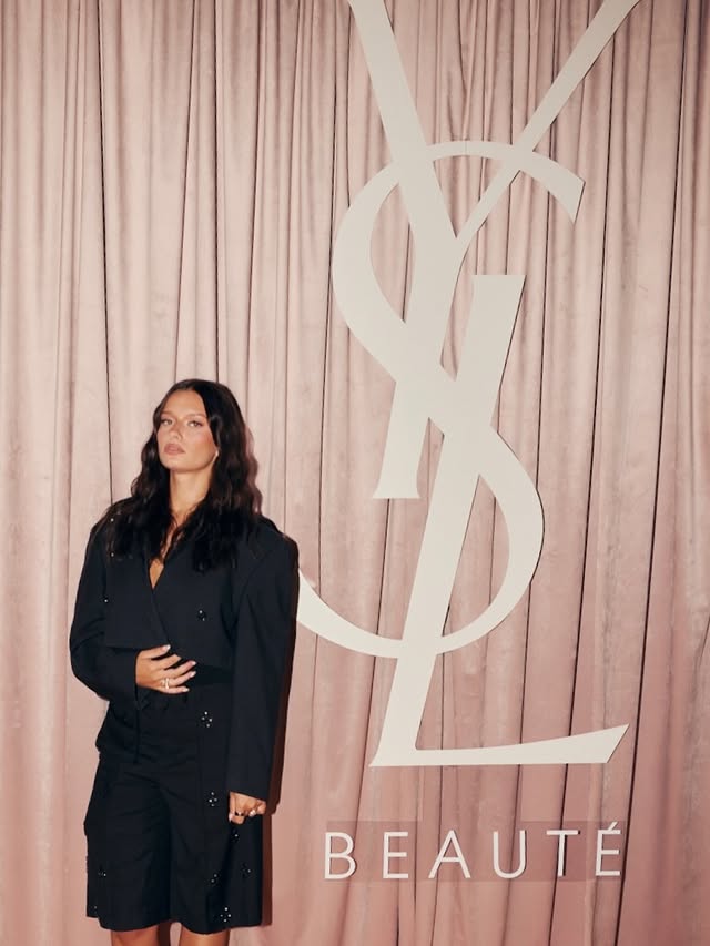 Instagram post by @iineezka for YSL Beauty. Caption reads: last @yslbeauty event 🖤 thanks for having me....