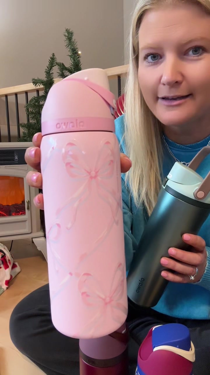 TikTok post by @jessicarae2.0 for Owala. Caption reads: The Owala holiday collection is here!  [...].