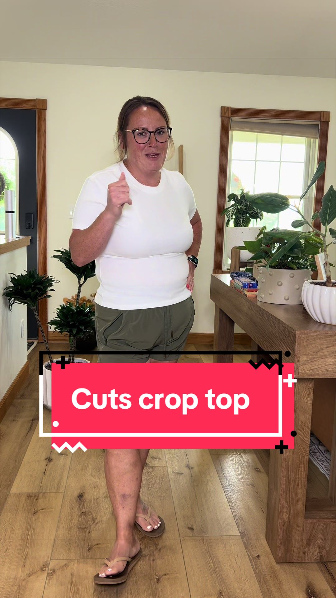 TikTok post by @dolifewithcassie for Cuts Clothing. Caption reads: @Cuts Clothing for the freaking win. #croptop....