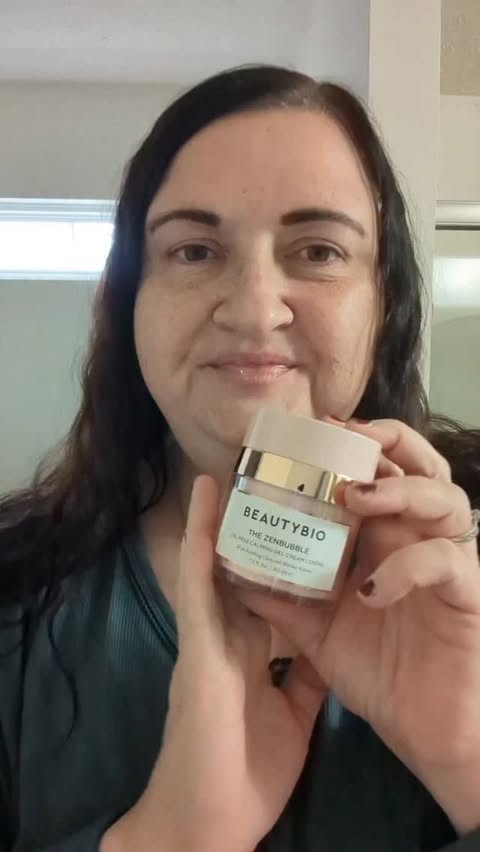 Instagram post by @jmeans77 for BeautyBio. Caption reads: #GiftedbyBeautybio The Zenbubble Oil-Free Calming....