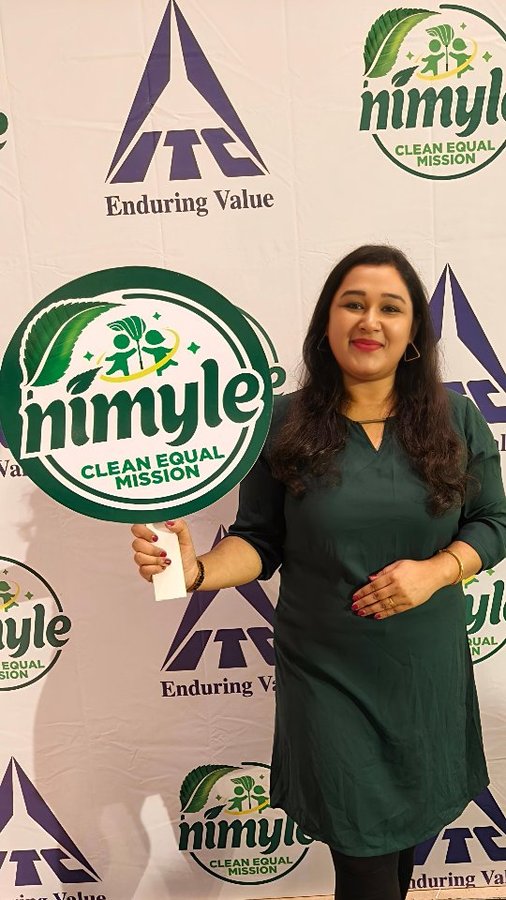 Instagram post by @arpitaa_sarkar for Nimyle. Caption reads: The @nimyleofficial Clean Equal Mission is helping....