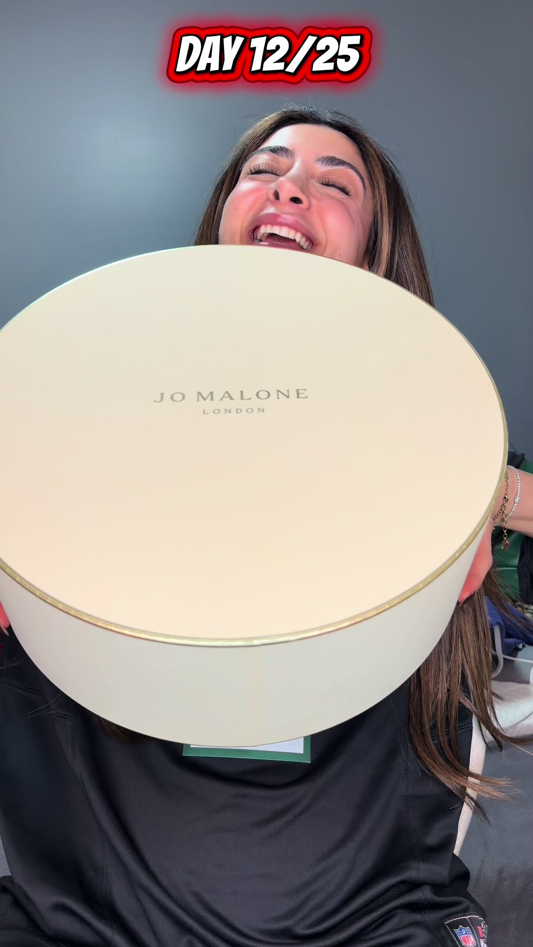 TikTok post by @cosmeticcocktails for Jo Malone London. Caption reads: Day 12 of 25 days of @Jo Malone London Christmas....