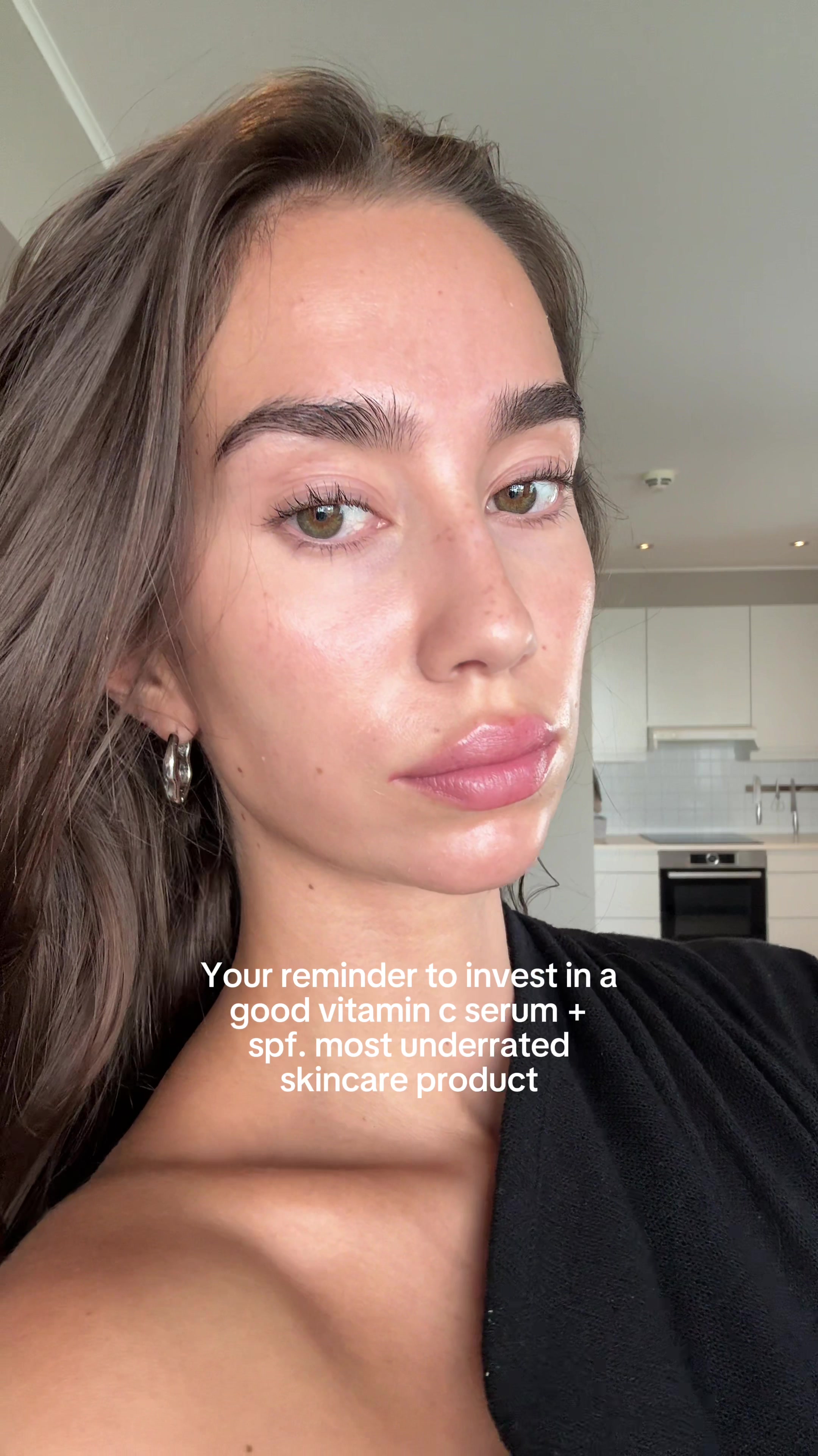 TikTok post by @noragartland for Lumene. Caption reads: Advertisement for @LUMENE // Glow powered by the....