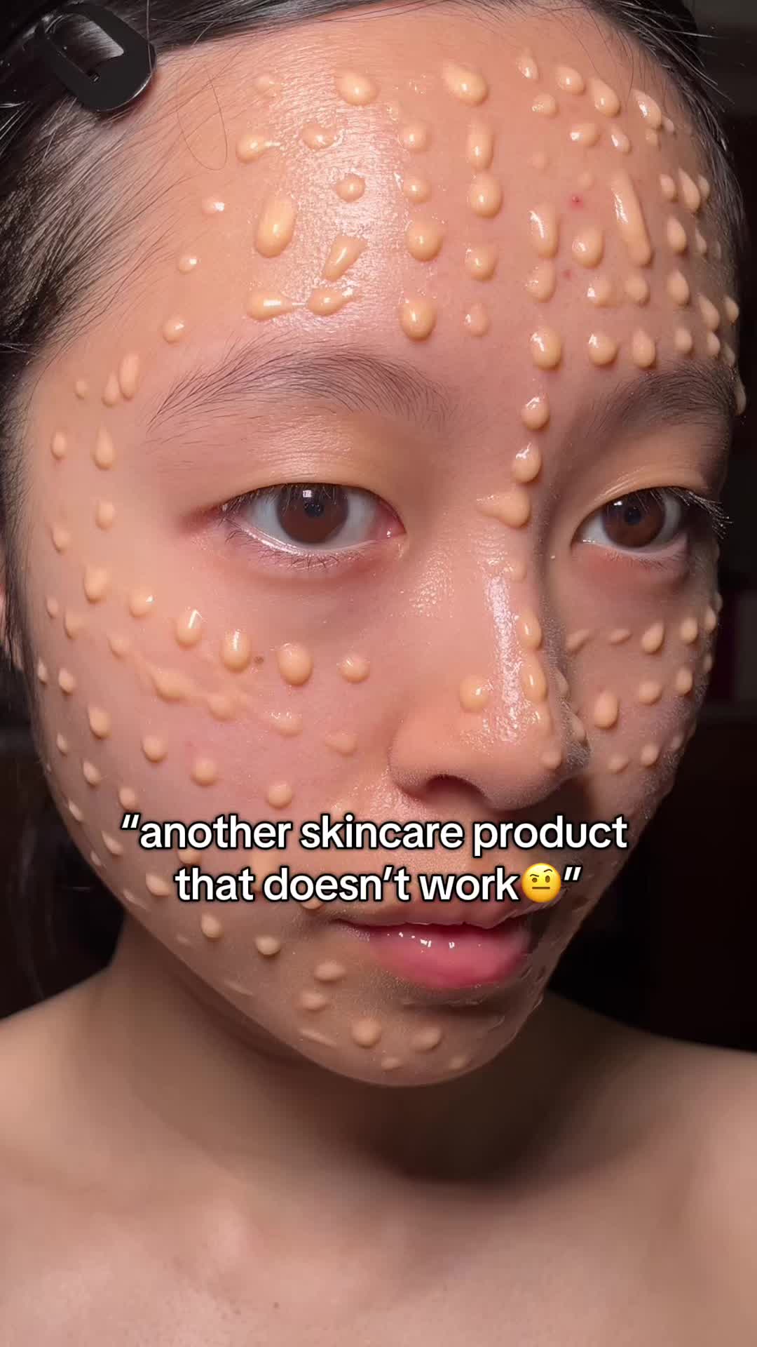 TikTok post by @milkydew for OLEHENRIKSEN. Caption reads: #ad @Olehenriksen new🍑Peach Collection leaves....