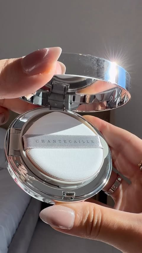 Instagram post by @hannahhaileyk for Chantecaille. Caption reads: [...] like finish that lasts. Obsessed!✨🤍....