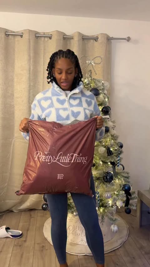 Instagram post by @kita_dee_ for PrettyLittleThing. Caption reads: Gonna start shopping on @prettylittlething more,....