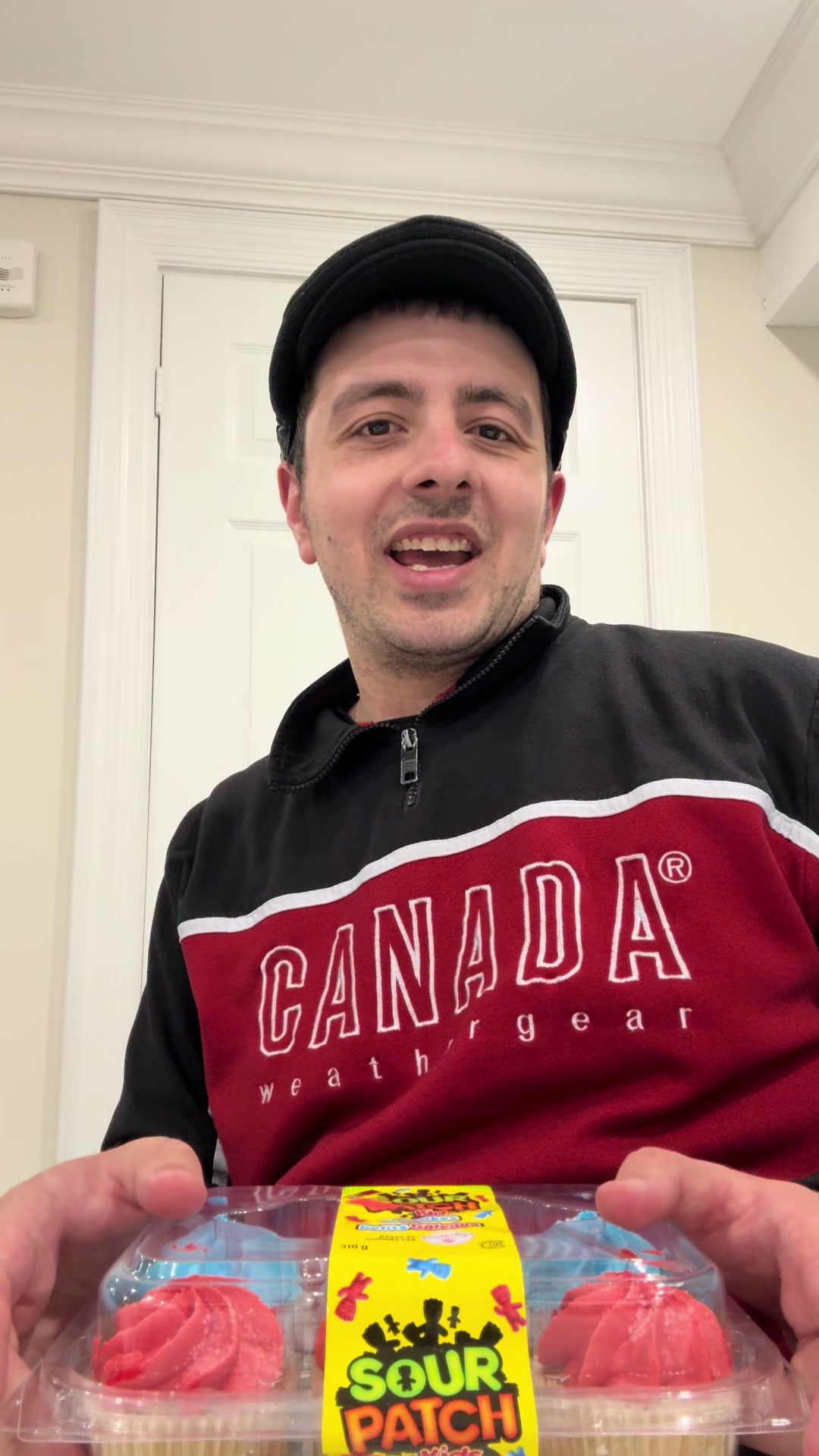 TikTok post by @realdjr for Sour Patch Kids. Caption reads: Thought to do a product review of these delicious....