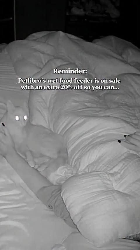 Instagram post by @itscookie.cat for Petlibro. Caption reads: Petlibro's Polar feeder keeps wet food fresh for....