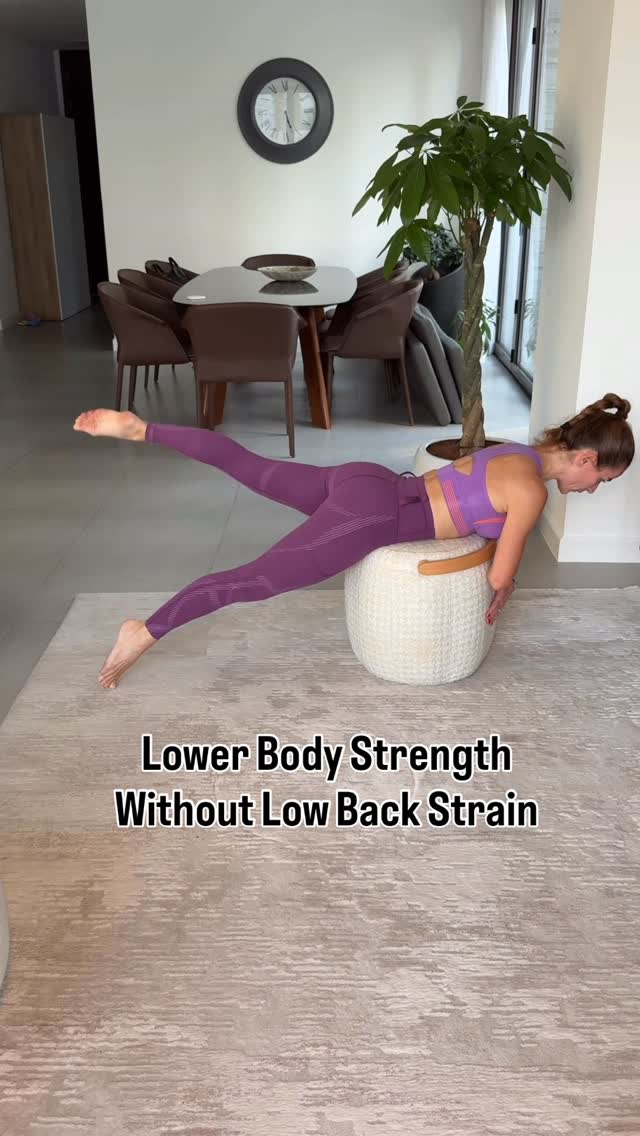 Instagram post by @hilalleighpilates for Fanka. Caption reads: 💡 If you feel low back strain on the mat during....
