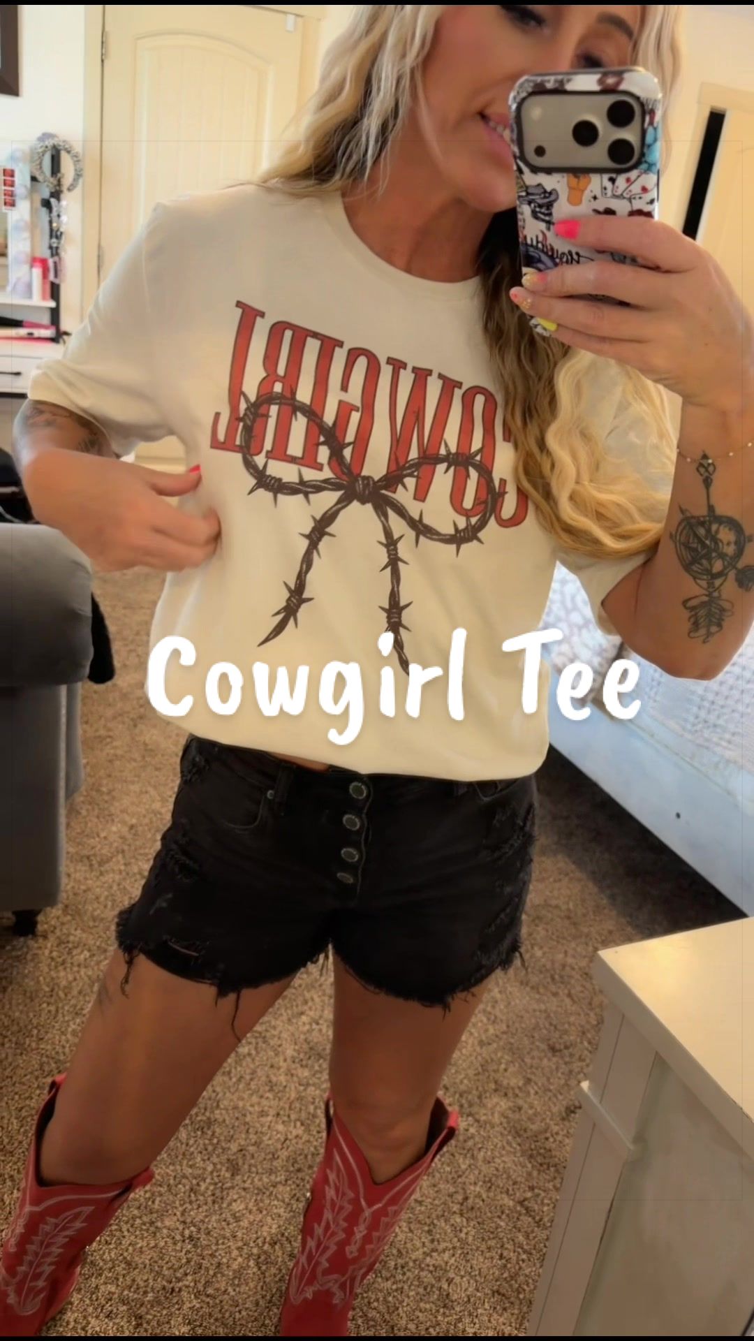 TikTok post by @natbrat83 for PartyOnShop. Caption reads: [...] tee! Concerts or just summer nights!....