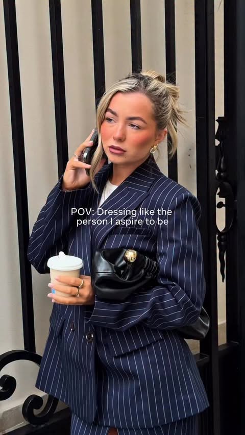 Instagram post by @lilyiwatson for Club L London. Caption reads: [...] dress like the person l aspire to be....