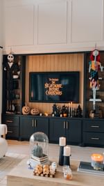 Instagram post by @anniemescallhome for World Market. Caption reads: 🎃 This is Halloween! @anniemescallhome gave us a....