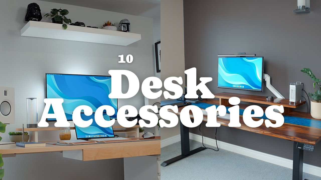 YouTube post by @ConorButkovic for Autonomous. Caption reads: 10 Must-Have Desk Accessories to Elevate Your....