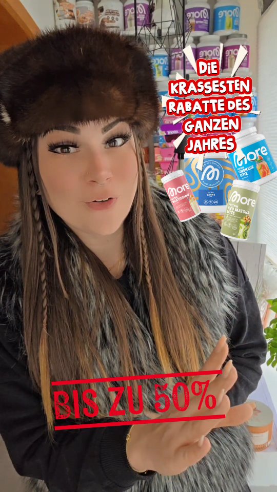 Instagram post by @jey_fitformation for More Nutrition. Caption reads: 🖤MORE BLACK WEEK🖤*ANZEIGE*

 Am Sonntag, 02.11.....