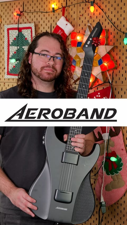 Instagram post by @moshibass for Aeroband. Caption reads: [...] play ANY sound you can think of.

The....