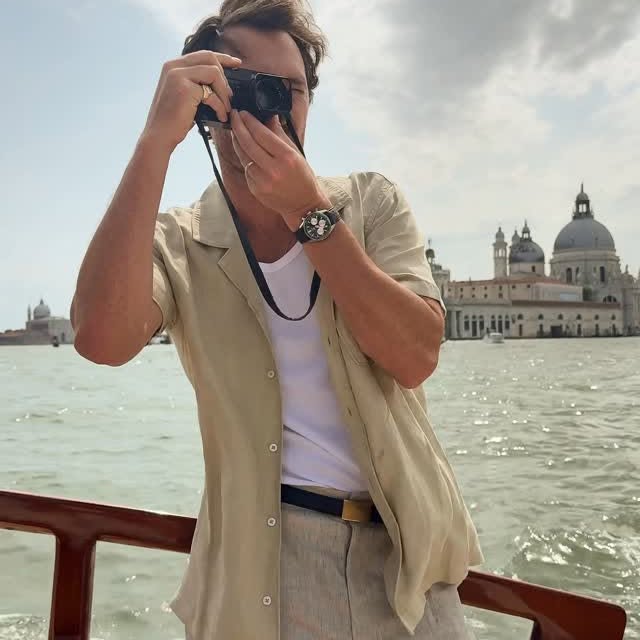 Instagram post by @lifeof_riley for Paige. Caption reads: Endless exploration in Venice.
 @paige #Liveinit.....