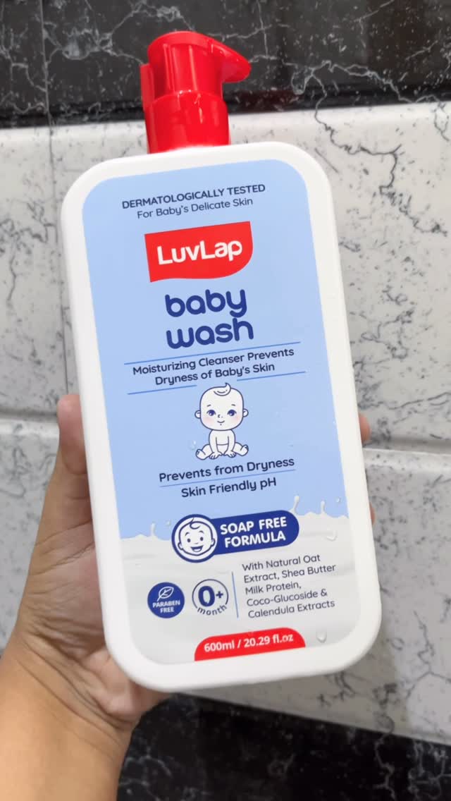 Instagram post by @mr_and_mrs_valecha for LuvLap. Caption reads: Gentle care, every bath time
LuvLap Baby Wash with....