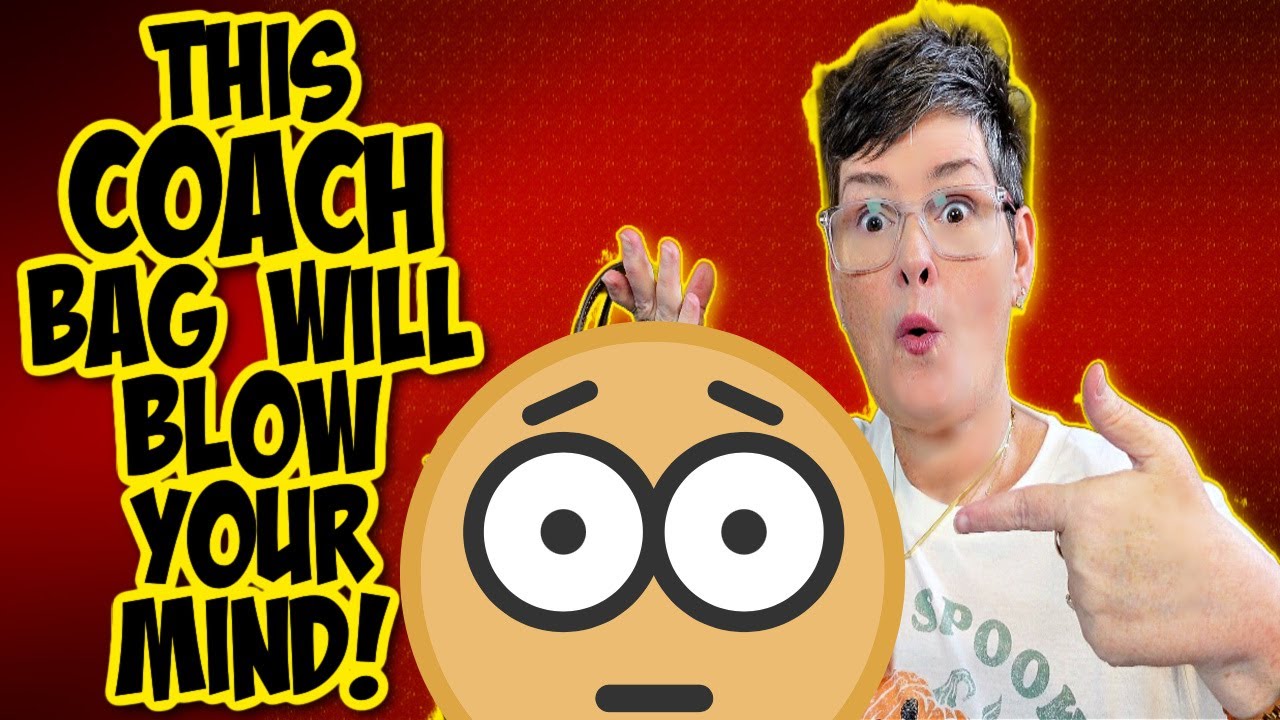 YouTube post by @WinnieBeeLV for biglots. Caption reads: This COACH BAG Will Blow your MiND!.