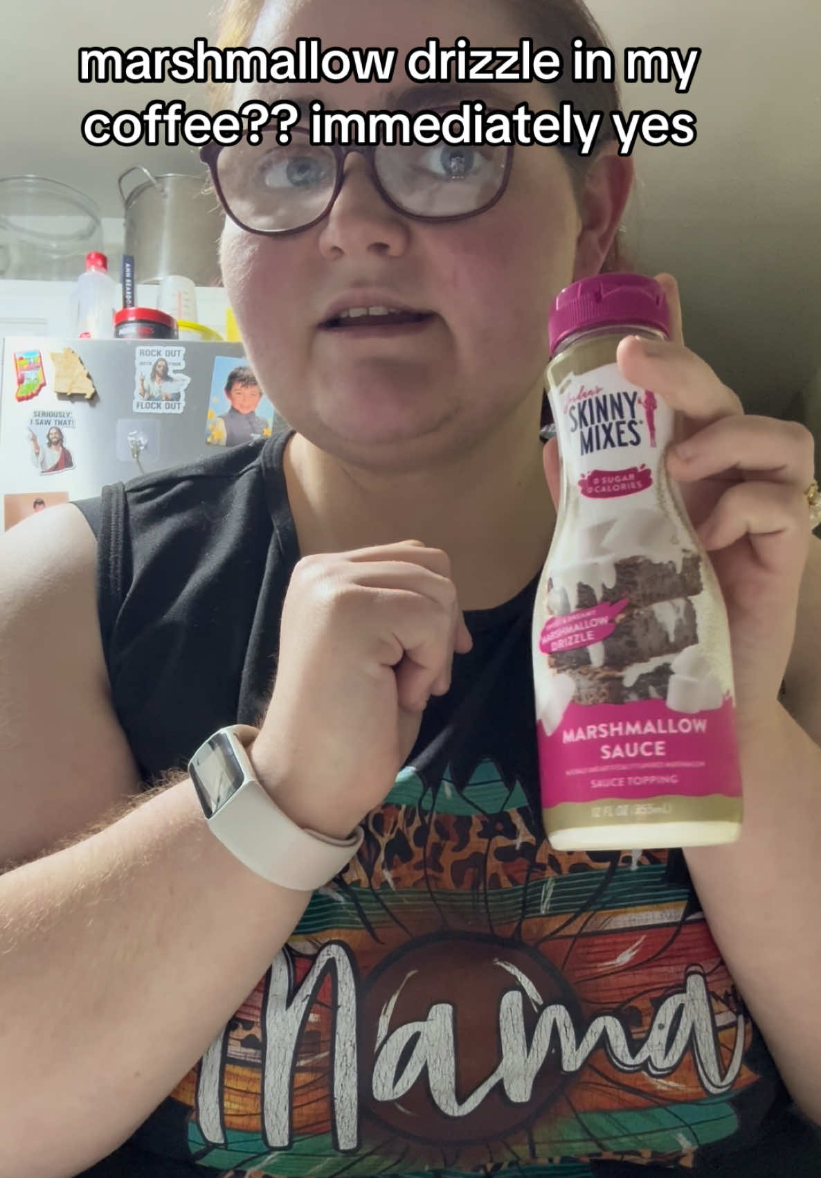 TikTok post by @jackie.t.wright for Jordan’s Skinny Mixes. Caption reads: I swear TikTok Shop knows me too well because this....