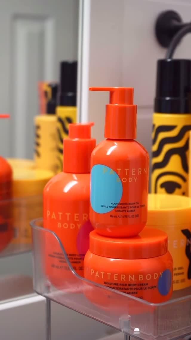 Instagram post by @qiqi for Pattern. Caption reads: A post workout everything shower is my favorite....