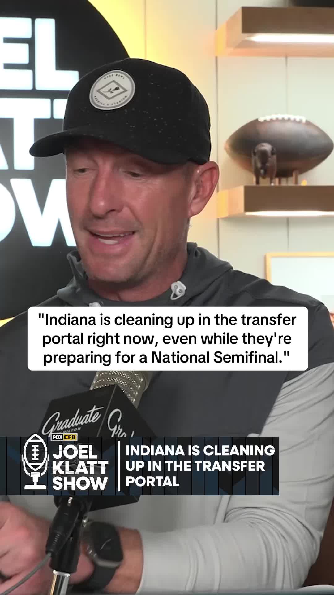 TikTok post by @joelklattshow for Hilton. Caption reads: [...] is reloading with Indiana. Sponsored by....