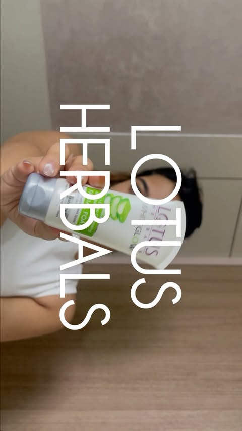 Instagram post by @namijosek for Lotus Herbals. Caption reads: [...] My skin needed some pampering and Lotus....